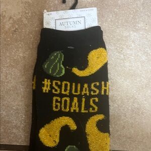 Black and Yellow Squash Casual Socks